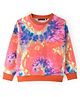 Tiara Fleece Full Sleeves Tie Dye Sweatshirt - Multi Colour