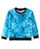 Tiara Fleece Full Sleeves Tie Dye Sweatshirt - Blue
