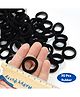 Puchku Set Of 90 Solid Hair Rubber Bands - Black