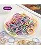 Puchku Set Of 90 Solid Hair Rubber Bands - Multi Colour