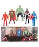 Toysire Avengers Toy Set of 5 Marvel Super Hero Characters Action Figure Play Set Captain America, Hulk, Spider Man, Iron Man and Thanos