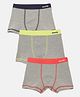 Mackly Pack Of 3 Solid Briefs - Grey