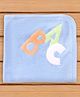 Child World 100% Cotton Terry Knit Towel & Wrappers With Text Embroidery L 85 x 55 - Light Blue