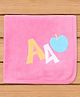 Child World 100% Cotton Terry Knit Towel & Wrappers With Text & Fruit Embroidery L 85 x B 55 cm - Pink
