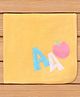 Child World 100% Cotton Terry Knit Towel & Wrappers With Text & Fruit Embroidery L 85 x B 55 cm - Orange