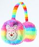 Babyhug Fur Rainbow Design Ear Muffs with Winnie the Pooh Patch - Multicolor