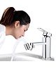 COZY VIBES Universal Splash Filter Faucet Rotatable Faucet Head, Faucet Aerator, Dual Function Swivel Sink Faucet Attachment for Face Washing, Eyewash, Bathroom or Kitchen - PACK OF 1 - COLOR MAY VARY