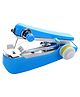 COZY VIBES Manual Mini Handheld Sewing Machine Portable Handheld Stitch Machine Fabric Curtains Cordless Manual Stitch Household Tool Fabric Clothing Crafts Home Travel Use Anytime - PACK OF 1 - COLOR MAY VARY