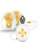 Medela Duo Hands-Free Wearable Electric Breast Pump With App Connectivity  - Yellow & White