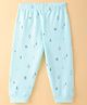 Ollypop Cotton Thermal Full Length Inner Bottom Wear Tree Print - Blue