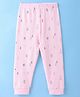 Ollypop Cotton Thermal Full Length Inner Bottom Wear Tree Print - Pink