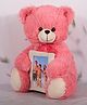DukieKooky 40 cm Super Cute & Adorable Pink Teddy Bear Soft Toy With Photo-frame
