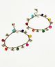 Lime By Manika Navratri Theme  Set Of 2 Beads Detailed Anklets - Multi Colour