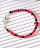 Bobbles & Scallops Halloween Theme Skull & Beads Embellished Bracelet - Red