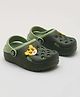 Priaansha Kids Cat Applique Designed Sling Back Clogs - Green