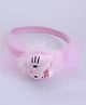 Pihoo Mesh And Cat Embellished Bow Style Hair Band - Light Pink