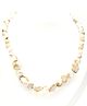 Pihoo Navratri Theme Set of 2 Floral Beads Detailed Coordinating Necklace & Bracelet - Off White