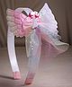 Stol'n Mattel Featuring Barbie Designed & Net Bow Applique Detailed Hair Band - Pink