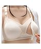 Bembika Wirefree Full Cover Lace Detailed Maternity Nursing Bra - Cream
