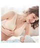 Bembika Wirefree Cotton Front Button Closure Maternity Nursing Bra - Cream
