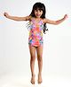 Somersault Sleeveless Sea Life Printed Swimsuit - Pink