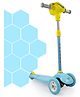 Dash Speedy Kick Scooter With LED Lights Music and Adjustable Height - Blue