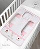 Mi Arcus Mattress Set, Pack of 4 - Pink Mattress with TPU Lamination (84x85cm), 1 Head Support Pillow (23x20x1 cm), 2 Bolsters (36x16x8 cm)