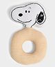 Mi Arcus Peanuts Snoopy Beagle Ring Rattle Toy  Peach- Length 18 Cm