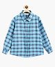 Campana 100% Cotton Full Sleeves Plaid Check Shirt - Blue