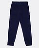Campana Cotton Elastane Solid Jogger Pants - Navy Blue