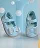 KazarMax Glittery Bow Applique Ballerinas - Blue