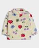 Mi Arcus Full Sleeves Floral & Fruits Printed Sherpa Sweatshirt - Multi Colour