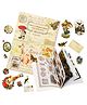 Bunie Flower & Mushroom Theme Stickers Book Set - 20 Sheets/300+ Stickers