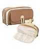Bunie Large Capacity Multiple Compartment Pouch for Students Pack of 1 - Brown