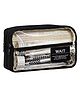 Bunie Large Capacity Multiple Compartment Pouch with Transparent Design  Black