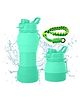 Bunie Stylish Collapsible Silicone Sipper Bottle with Wrist Strap  Pack of 1 Green