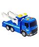 Bunie Pull Back Vehicles Crane Truck Toy with Sound and Light Effects - Multicolor