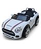 SRECAP Mini Coper Electric Ride on Car for Kids - White