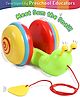 Intelliskills Premium Pull Along Snail Toy for Early Walking and Developmental Play | Rattle Sound | Child-Safe and BIS Certified | Multicoloured | Ideal for Gifting