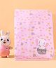Simply Sinker Towel & Wrapper with Elephant Embroidery L 80 x B 105 cm - Pink