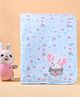 Simply Sinker Towel & Wrapper with Elephant Embroidery L 80 x B 105 cm - Light Blue