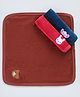 Simply Terry Knit Hand & Face Towels Bear Rabbit & Elephant Print Pack of 3 L 21 x B 17.5 x H 1 cm - Brown Red Navy & Blue