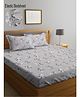 Klotthe Multi Floral 300 TC Cotton Blend Fitted Double Bedsheet with 2 Pillow Covers