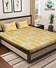 Klotthe Multicolor Floral 400 TC Pure Cotton Fitted Double Bedsheet with 2 Pillow Covers