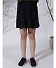 NEUDIS Flared Pleated Solid Skirt - Black