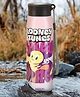 MILTON Handy Design 650 Stainless Steel Single walled Leak Proof Water Bottle, 690 ml, Pink (Looney Tunes - Tweety)