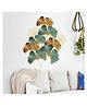 Jaamso Royals Green Ginkgo leaf Flower Peel and Stick Wall Sticker