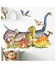 Jaamso Royals Cartoon Dinosaur Group Peel and Stick Self Adhesive Wall Sticker
