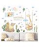 Jaamso Royals Multicolor Cartoon Animals Design Self Adhesive Wall Sticker