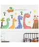 Jaamso Royals Multicolor Cartoon Dinosaur Design Wall Decor Wall Sticker